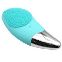 Manufacturer supplier silicone portable waterproof face massage brush facial cleansing instrument